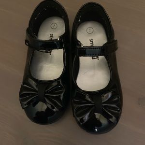 Black patent dress shoes little girl size 7